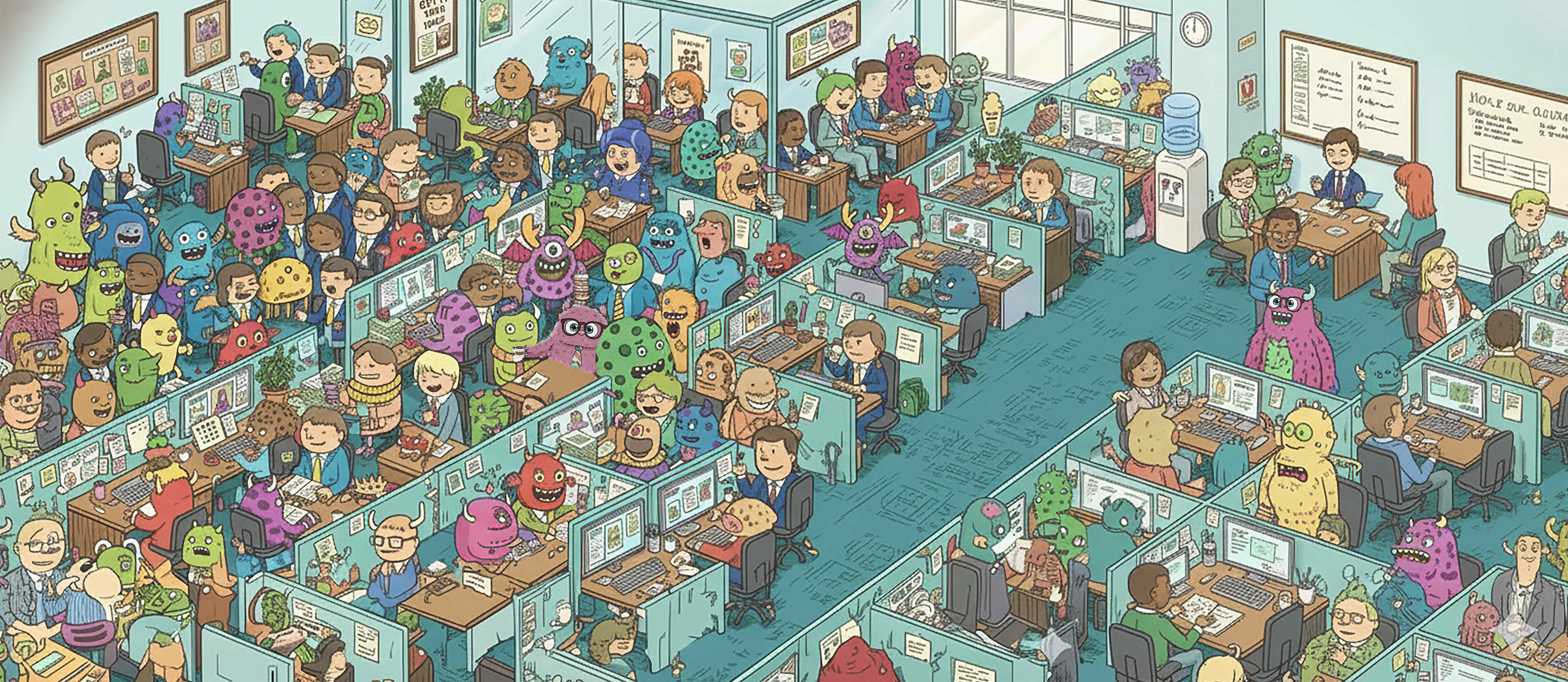 Where's Henry - Find Henry in this busy office scene