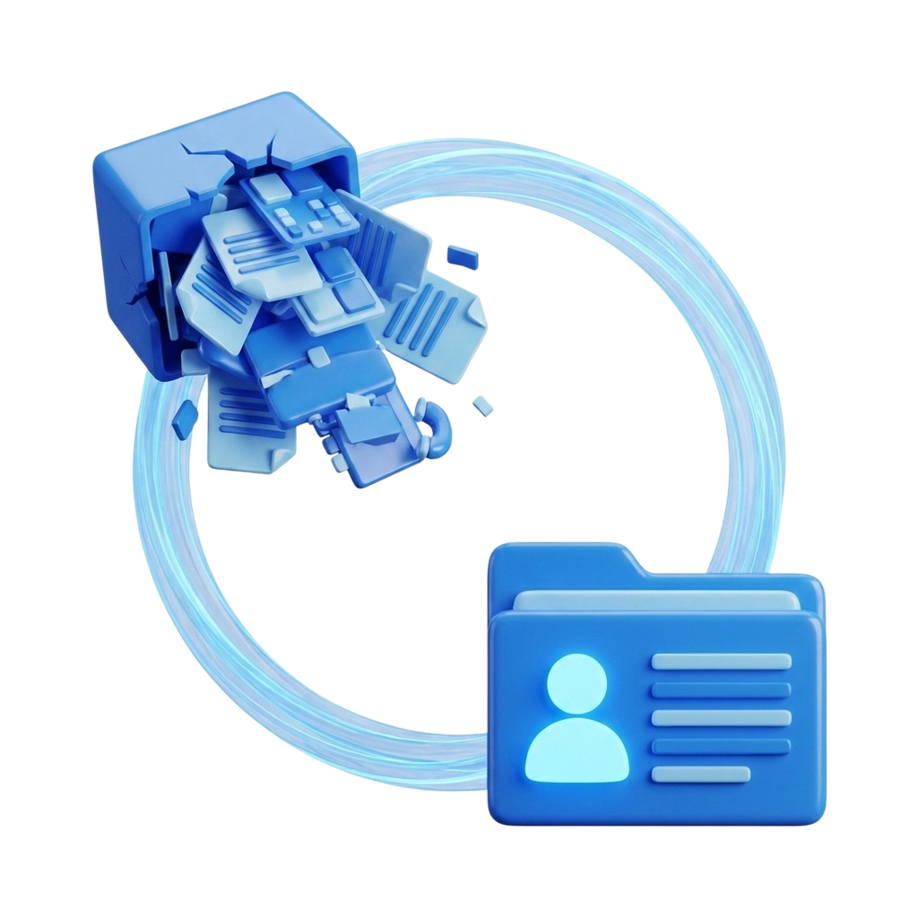 Candidate file and easy upload visual
